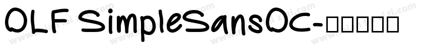 OLF SimpleSansOC字体转换